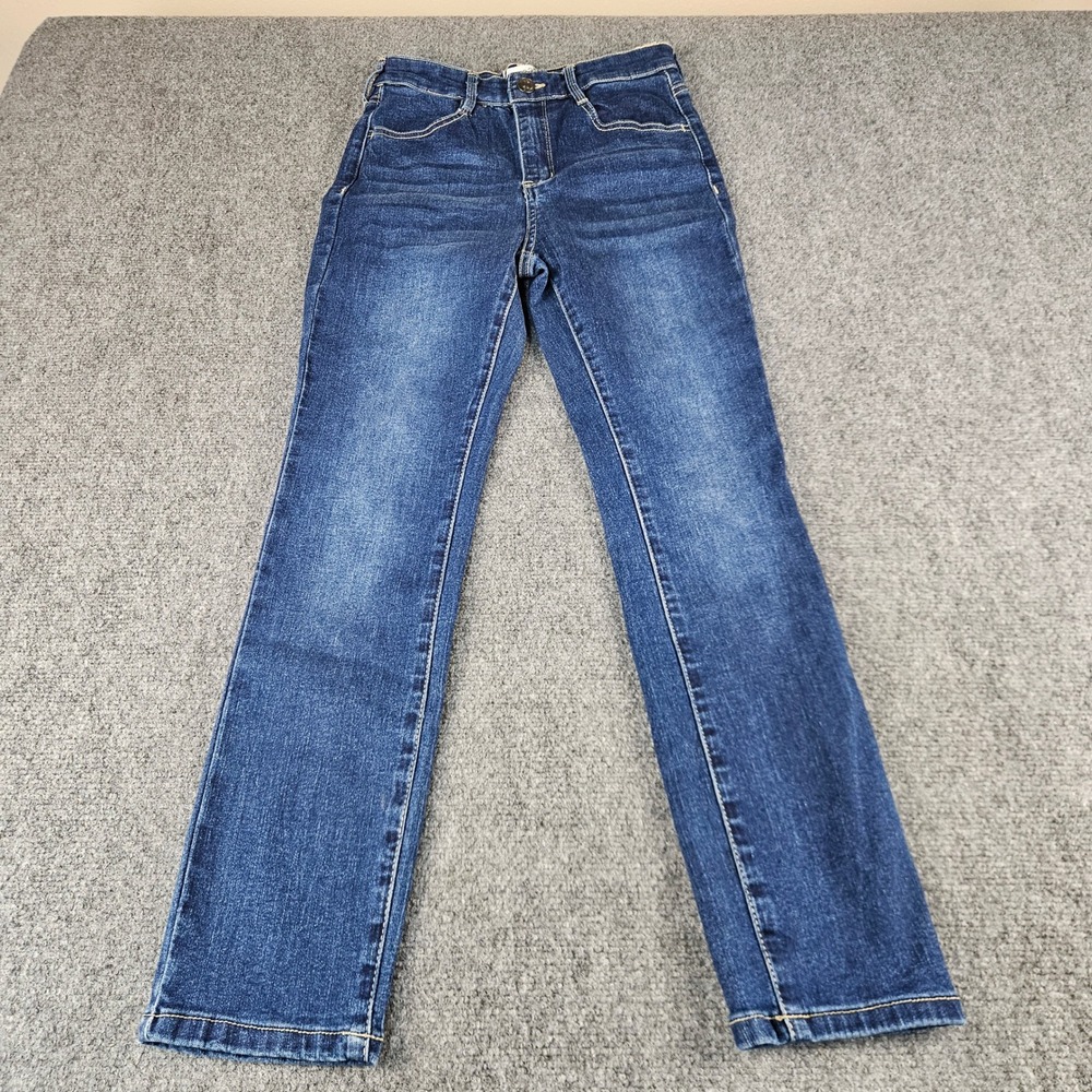 Rue21 Dark Wash Straight Leg Jeans Womens Size 2R Blue Stretch Denim RN70829